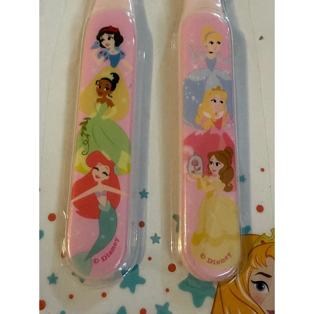 Disney Baby Princess Fork and Spoon Set BPA-Free Pink Toddler Utensils P8221DT